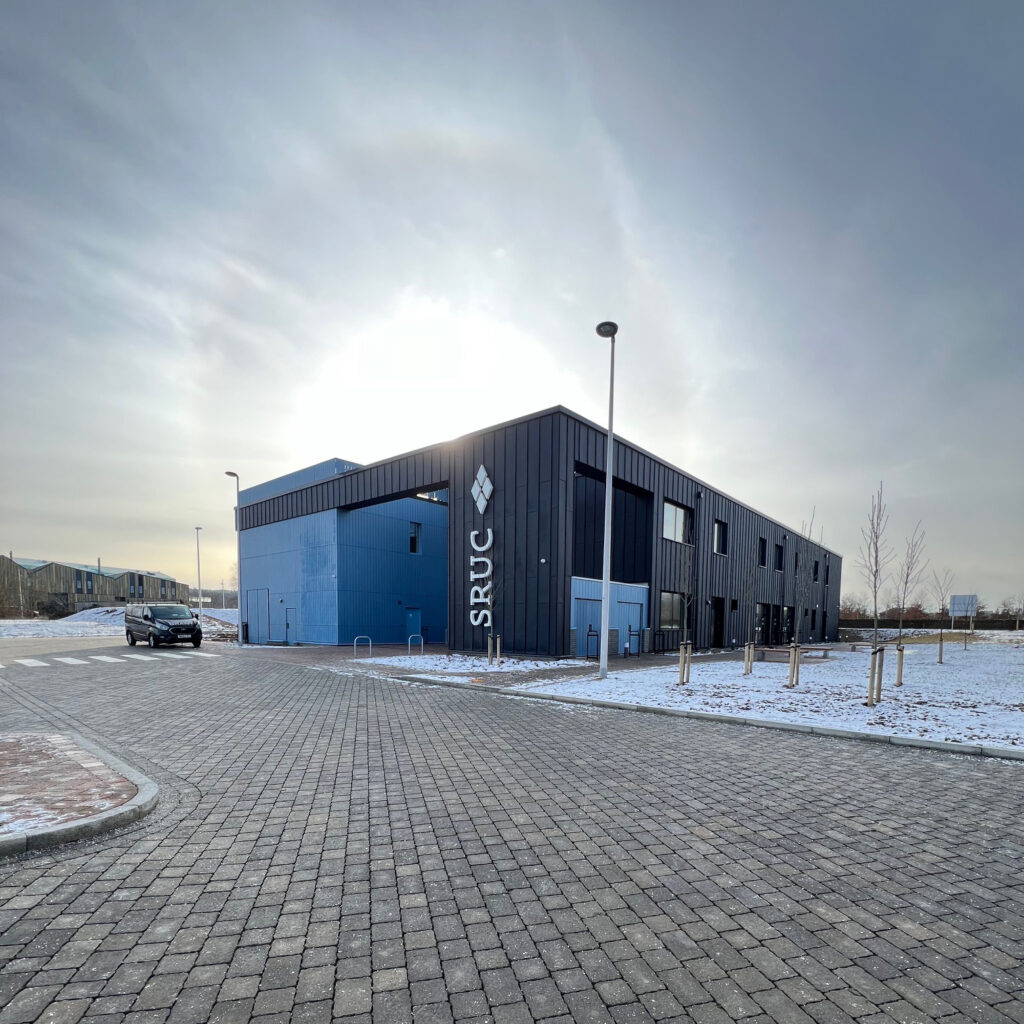 image shows the SRUC building in Inverness after its refurbishment and improvement works carried out by McEwan Grant Ltd